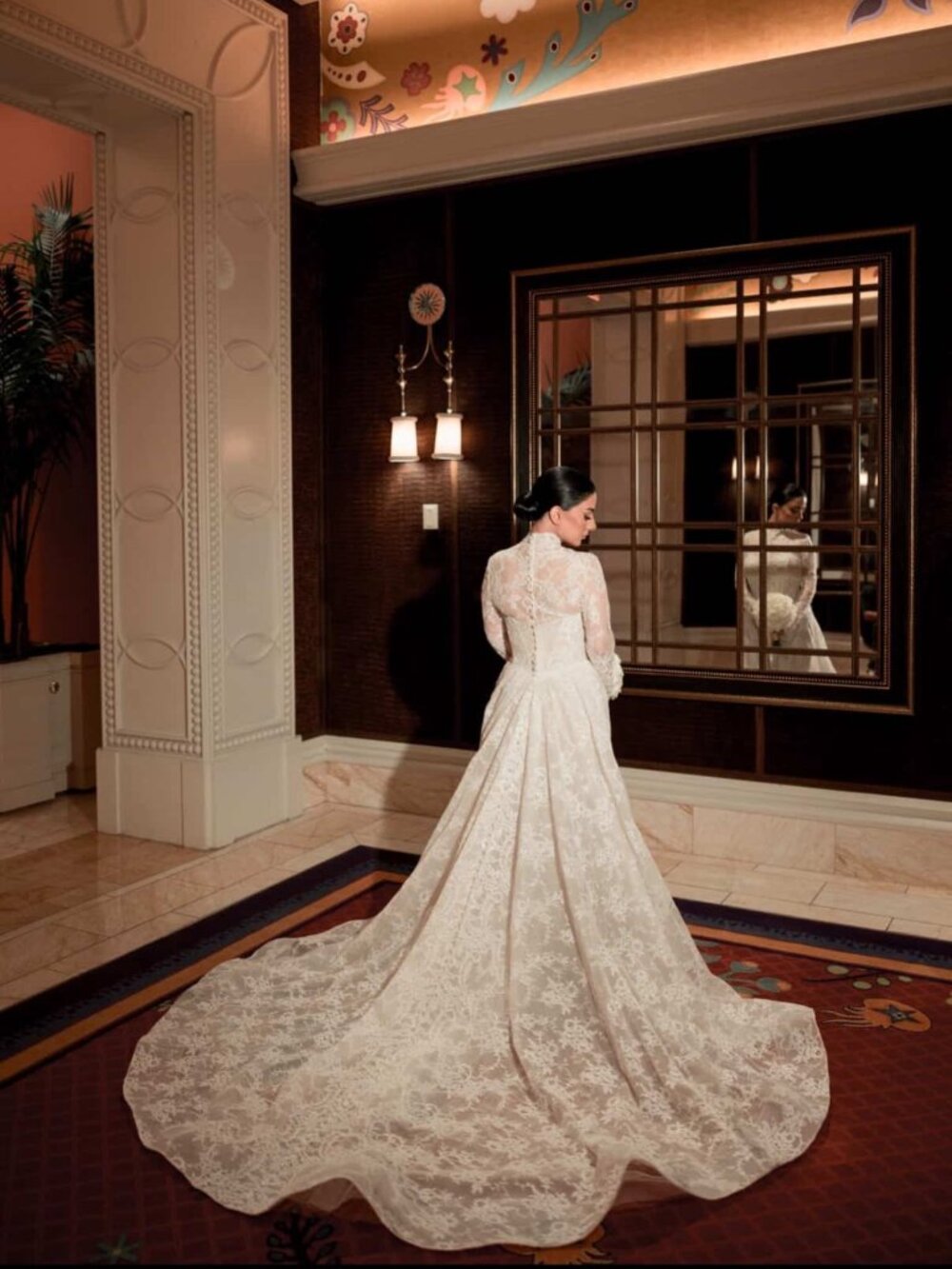 Allure Bridals Elegant lace wedding dress with a versatile 3-in-1 design